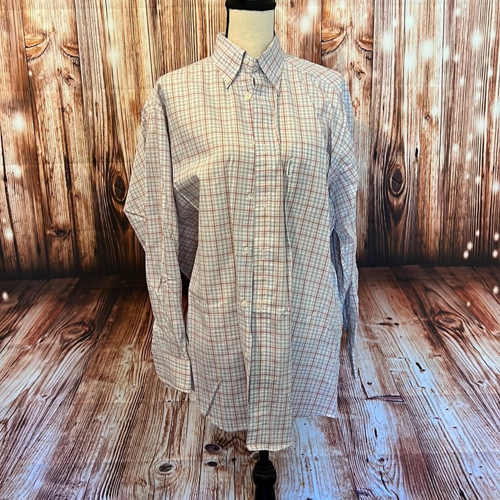 Faconnable Mens Button-down Plaid Dress Shirt - Picture 1 of 6